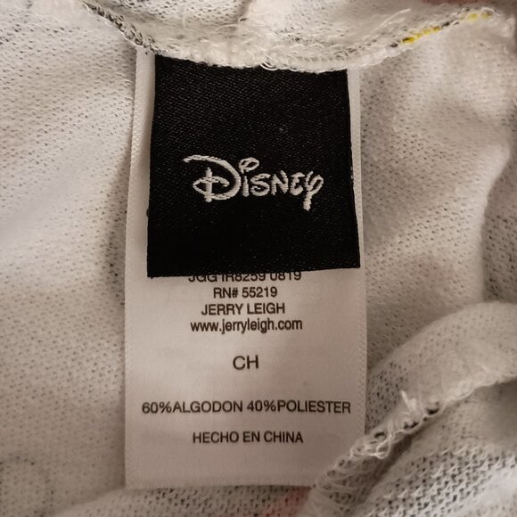 Disney Minnie & Mickey Mouse All-Over Print White Lightweight Hoodie Women’s S - Picture 7 of 14